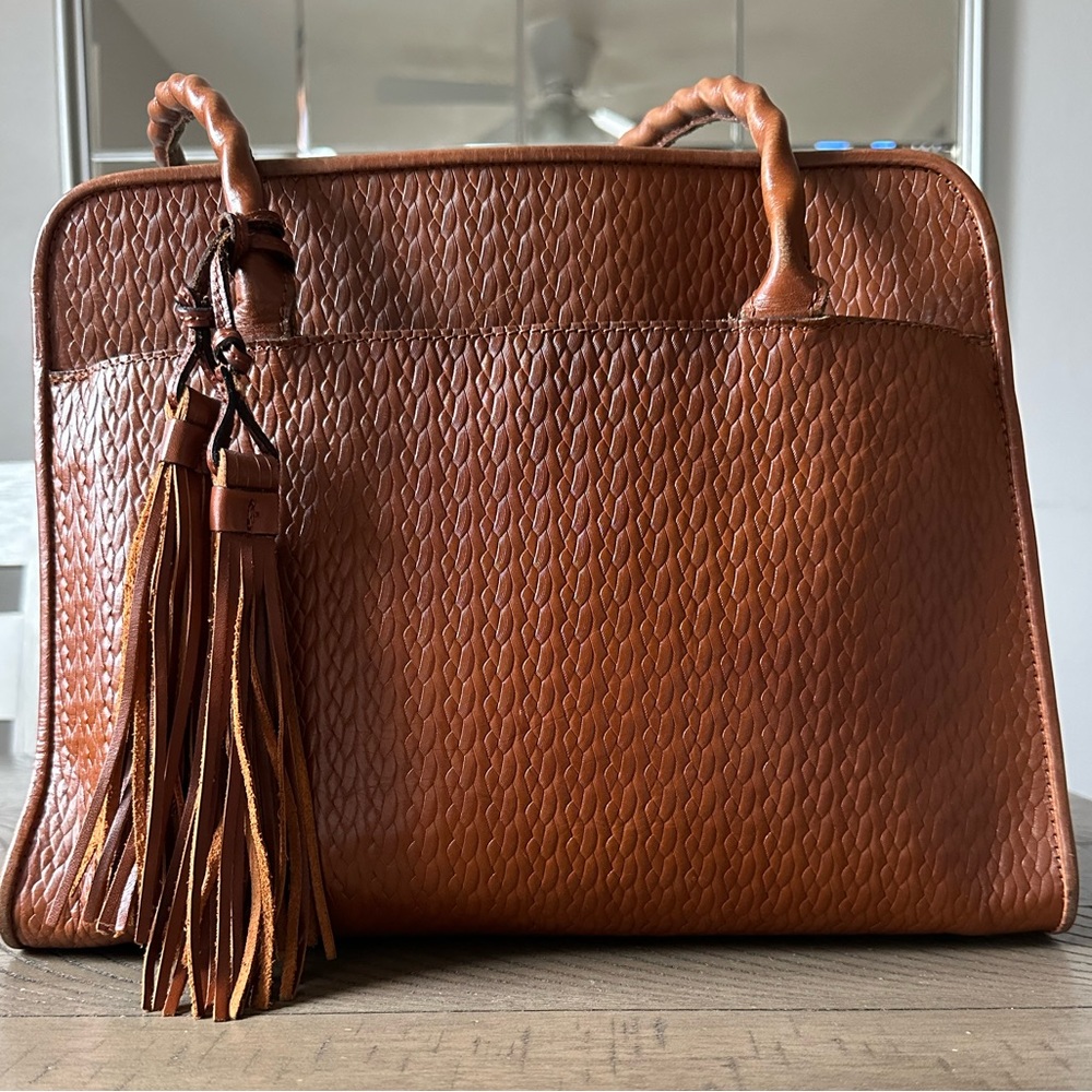 Patricia Nash brown leather handbag